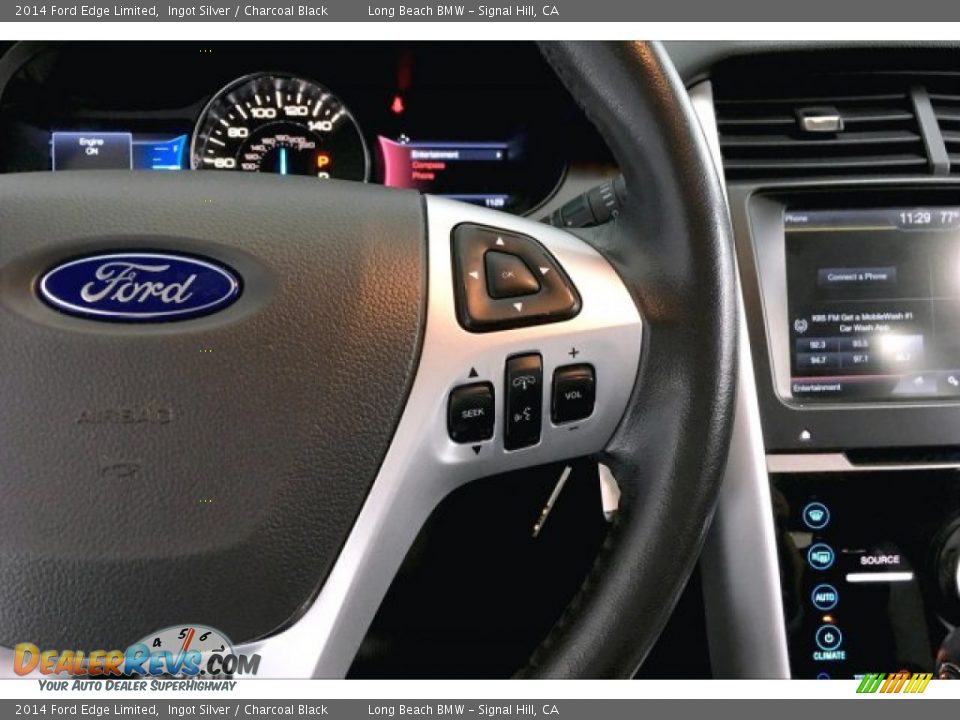 2014 Ford Edge Limited Ingot Silver / Charcoal Black Photo #15