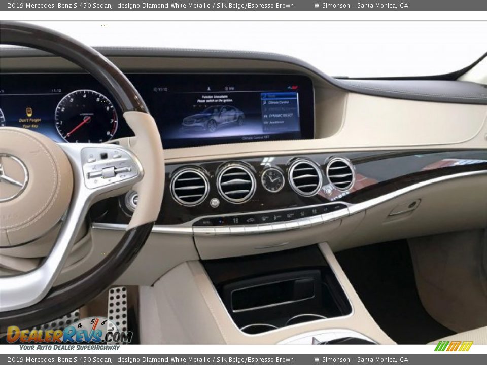 2019 Mercedes-Benz S 450 Sedan designo Diamond White Metallic / Silk Beige/Espresso Brown Photo #6