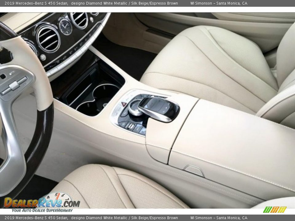 2019 Mercedes-Benz S 450 Sedan designo Diamond White Metallic / Silk Beige/Espresso Brown Photo #7