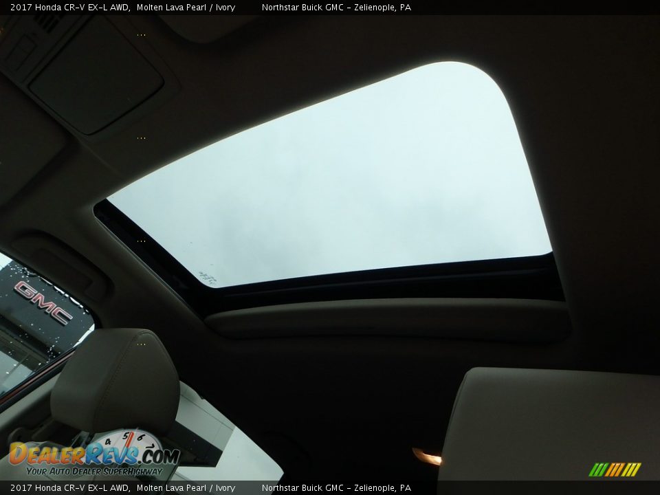 2017 Honda CR-V EX-L AWD Molten Lava Pearl / Ivory Photo #16