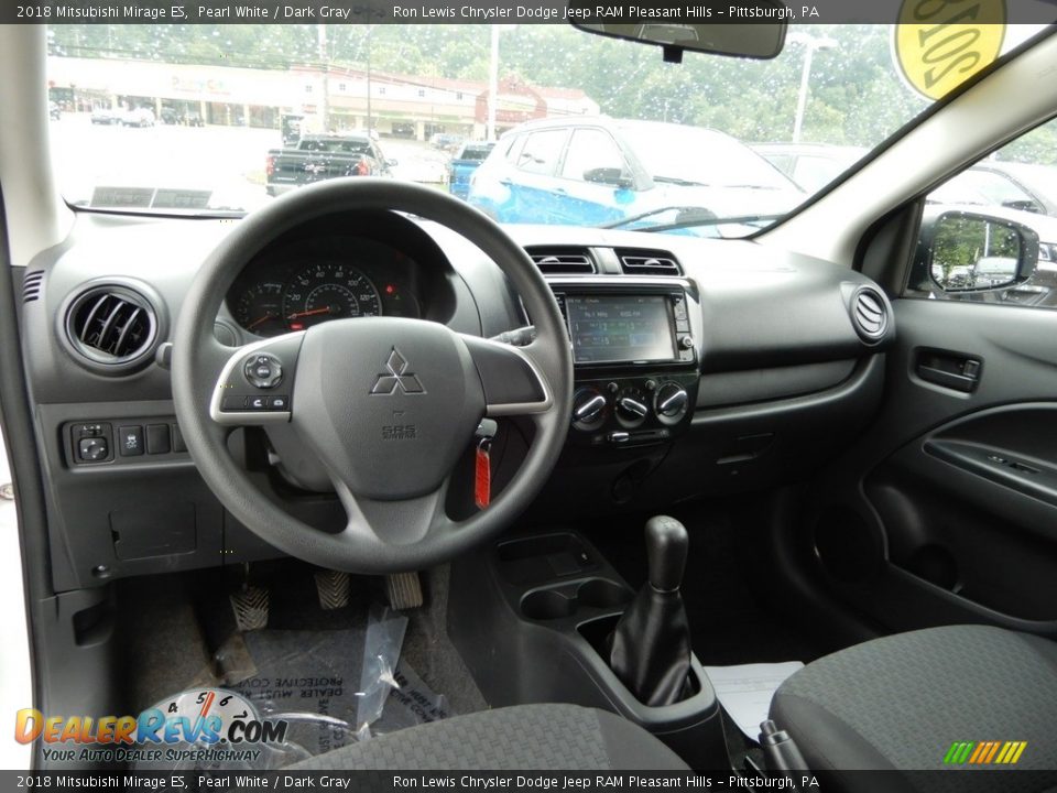 Dark Gray Interior - 2018 Mitsubishi Mirage ES Photo #13