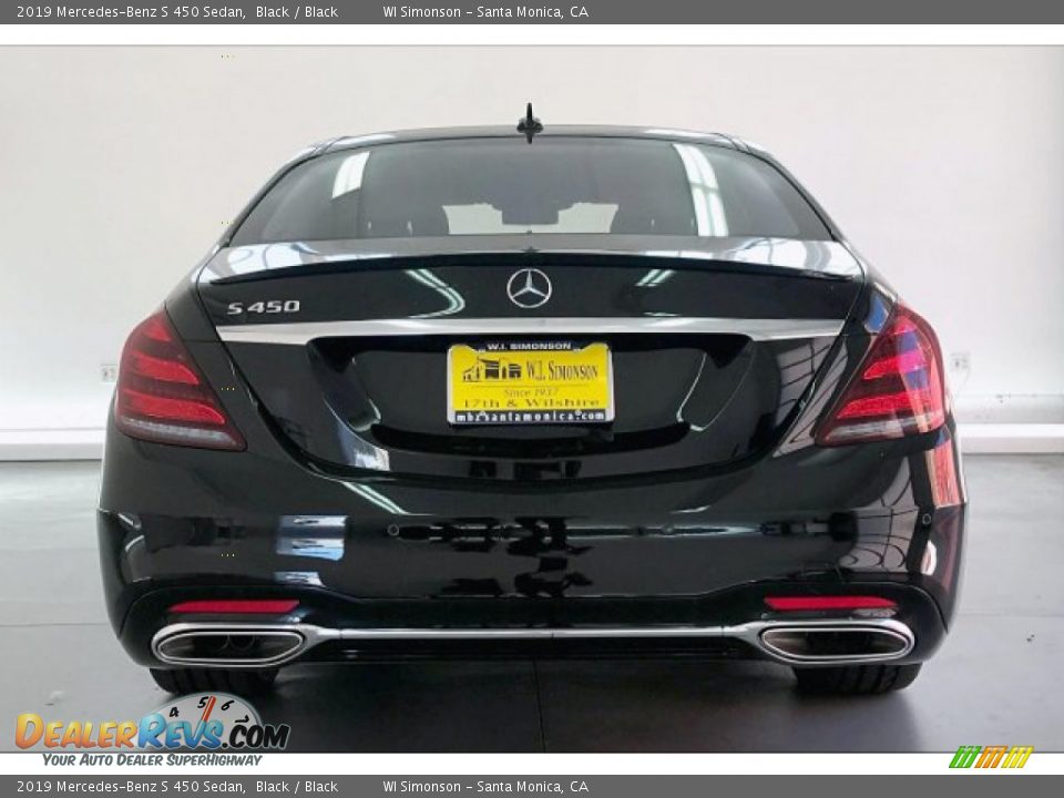 2019 Mercedes-Benz S 450 Sedan Black / Black Photo #3