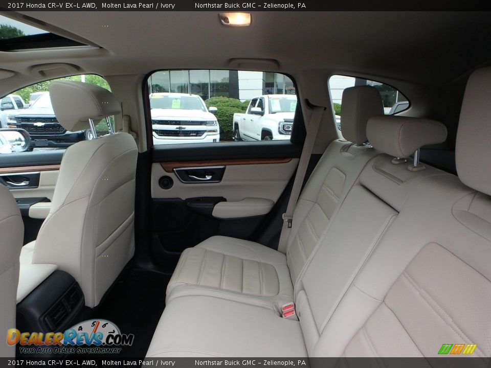 2017 Honda CR-V EX-L AWD Molten Lava Pearl / Ivory Photo #20
