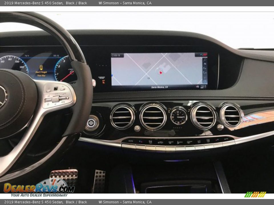 2019 Mercedes-Benz S 450 Sedan Black / Black Photo #6
