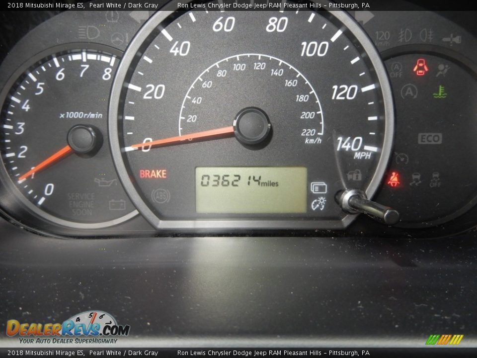 2018 Mitsubishi Mirage ES Gauges Photo #20