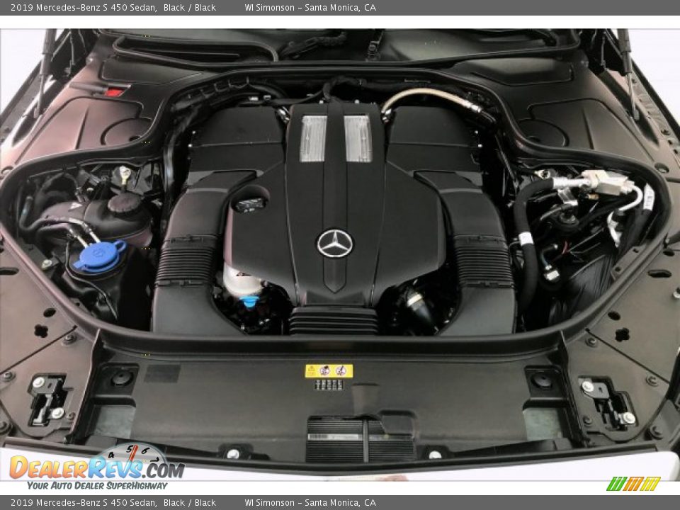 2019 Mercedes-Benz S 450 Sedan Black / Black Photo #8