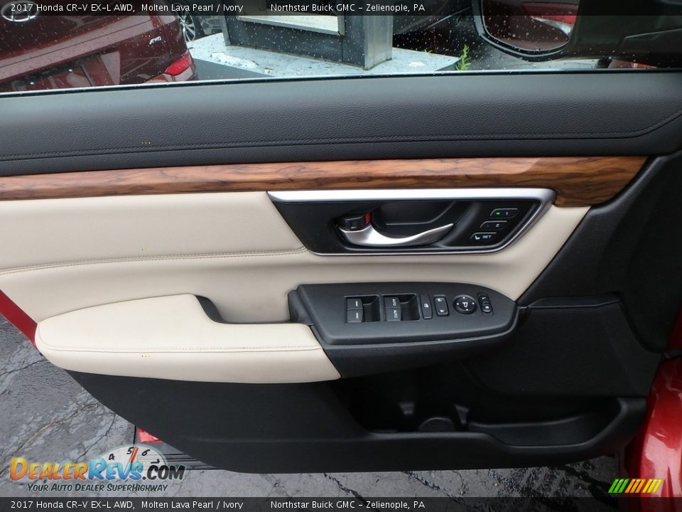 2017 Honda CR-V EX-L AWD Molten Lava Pearl / Ivory Photo #23