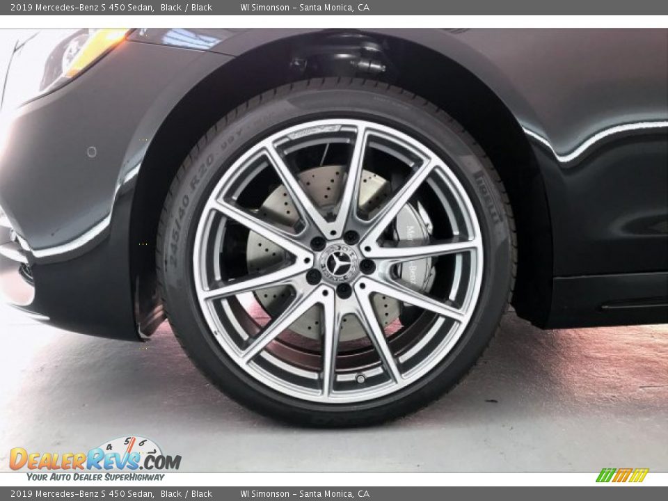 2019 Mercedes-Benz S 450 Sedan Black / Black Photo #9