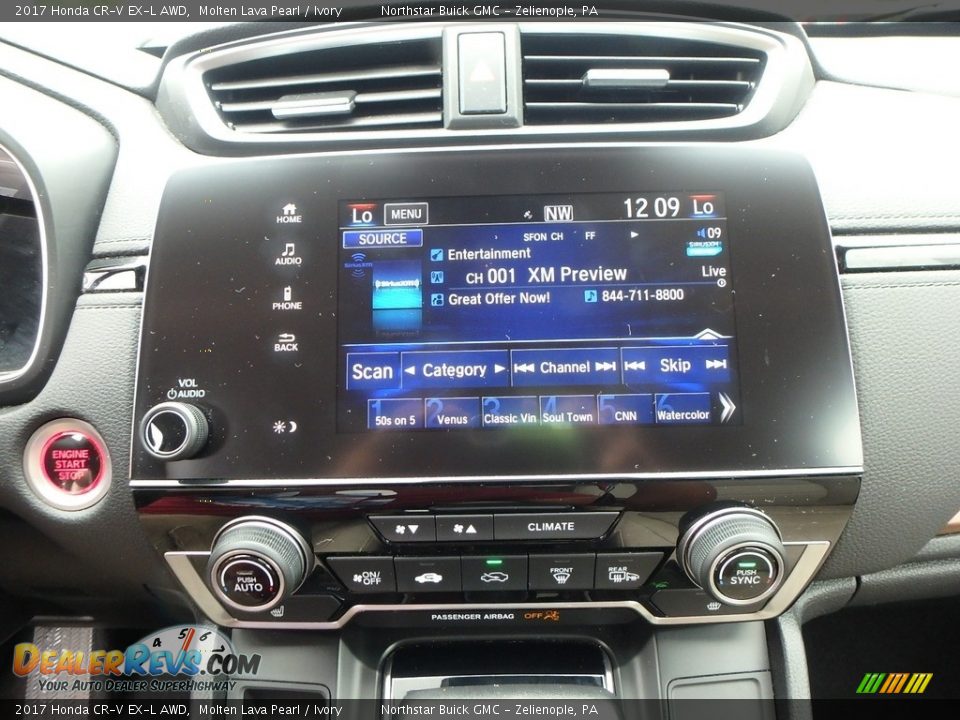 2017 Honda CR-V EX-L AWD Molten Lava Pearl / Ivory Photo #26