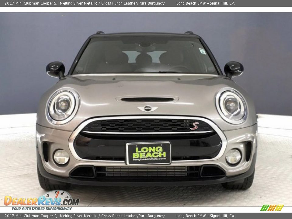 2017 Mini Clubman Cooper S Melting Silver Metallic / Cross Punch Leather/Pure Burgundy Photo #2