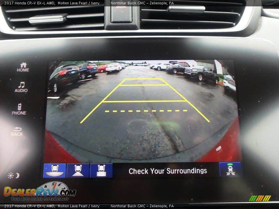2017 Honda CR-V EX-L AWD Molten Lava Pearl / Ivory Photo #27