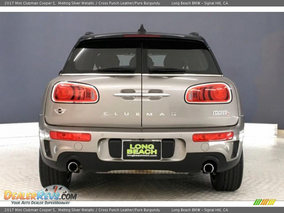 2017 Mini Clubman Cooper S Melting Silver Metallic / Cross Punch Leather/Pure Burgundy Photo #3