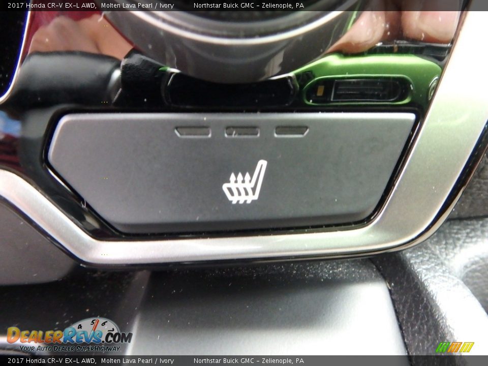 2017 Honda CR-V EX-L AWD Molten Lava Pearl / Ivory Photo #28