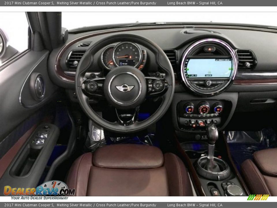 2017 Mini Clubman Cooper S Melting Silver Metallic / Cross Punch Leather/Pure Burgundy Photo #4