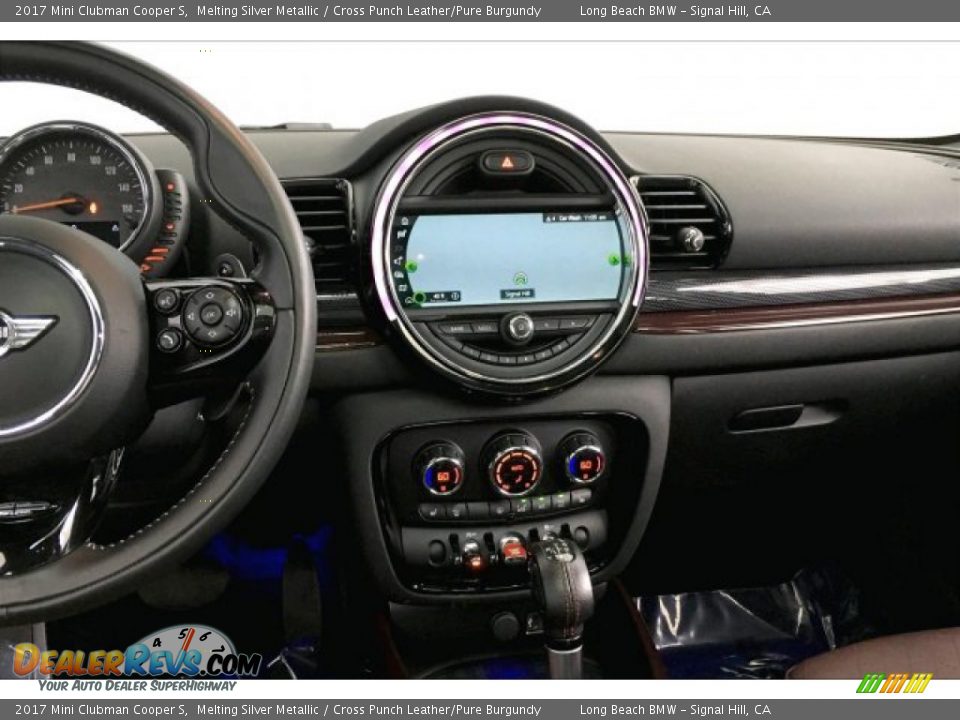 2017 Mini Clubman Cooper S Melting Silver Metallic / Cross Punch Leather/Pure Burgundy Photo #5