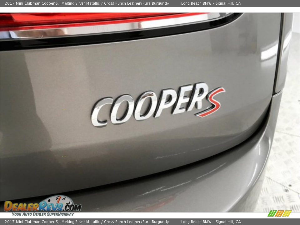 2017 Mini Clubman Cooper S Melting Silver Metallic / Cross Punch Leather/Pure Burgundy Photo #7