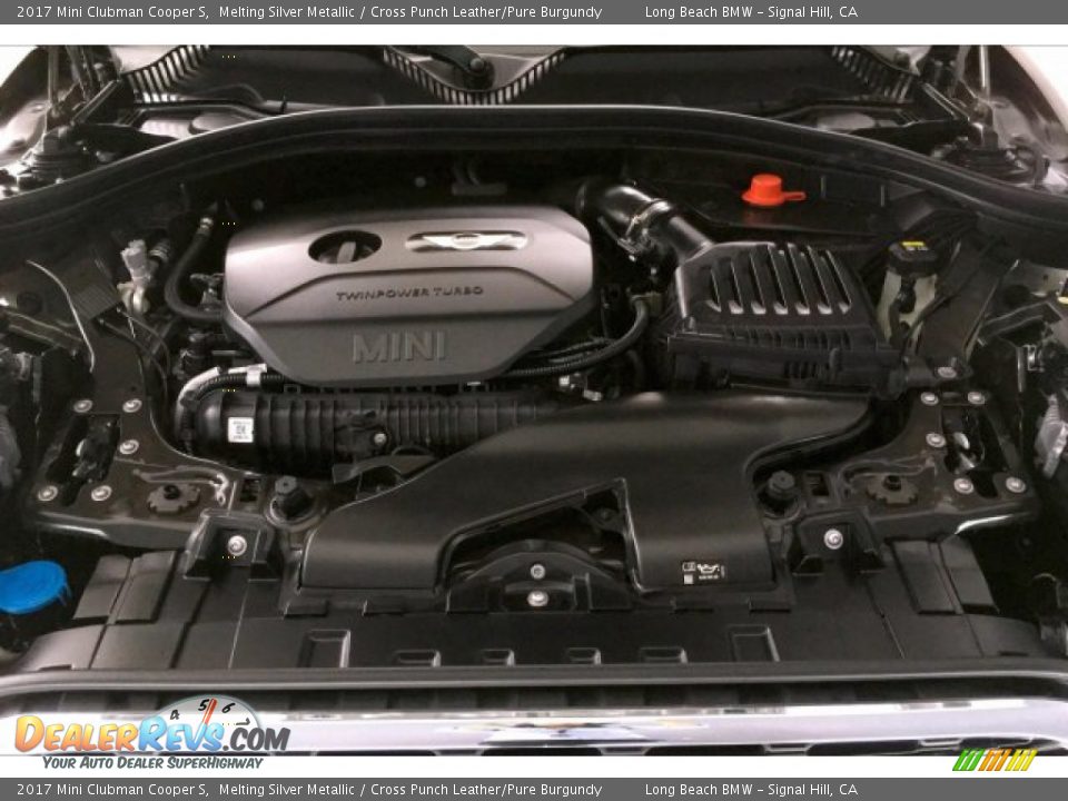 2017 Mini Clubman Cooper S Melting Silver Metallic / Cross Punch Leather/Pure Burgundy Photo #9