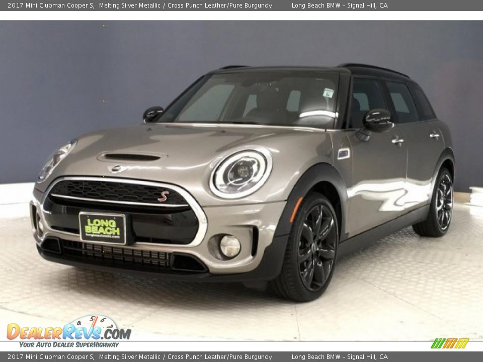 2017 Mini Clubman Cooper S Melting Silver Metallic / Cross Punch Leather/Pure Burgundy Photo #12