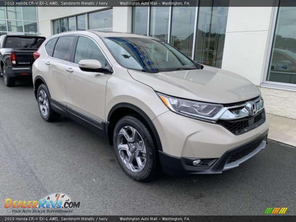 2019 Honda CR-V EX-L AWD Sandstorm Metallic / Ivory Photo #2