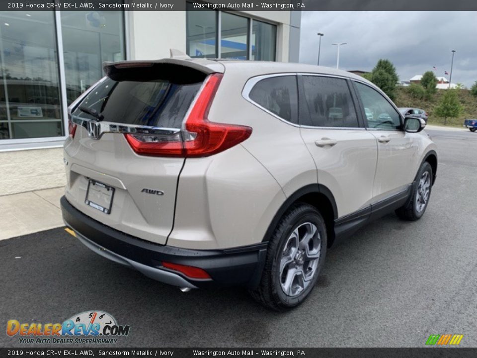 2019 Honda CR-V EX-L AWD Sandstorm Metallic / Ivory Photo #7