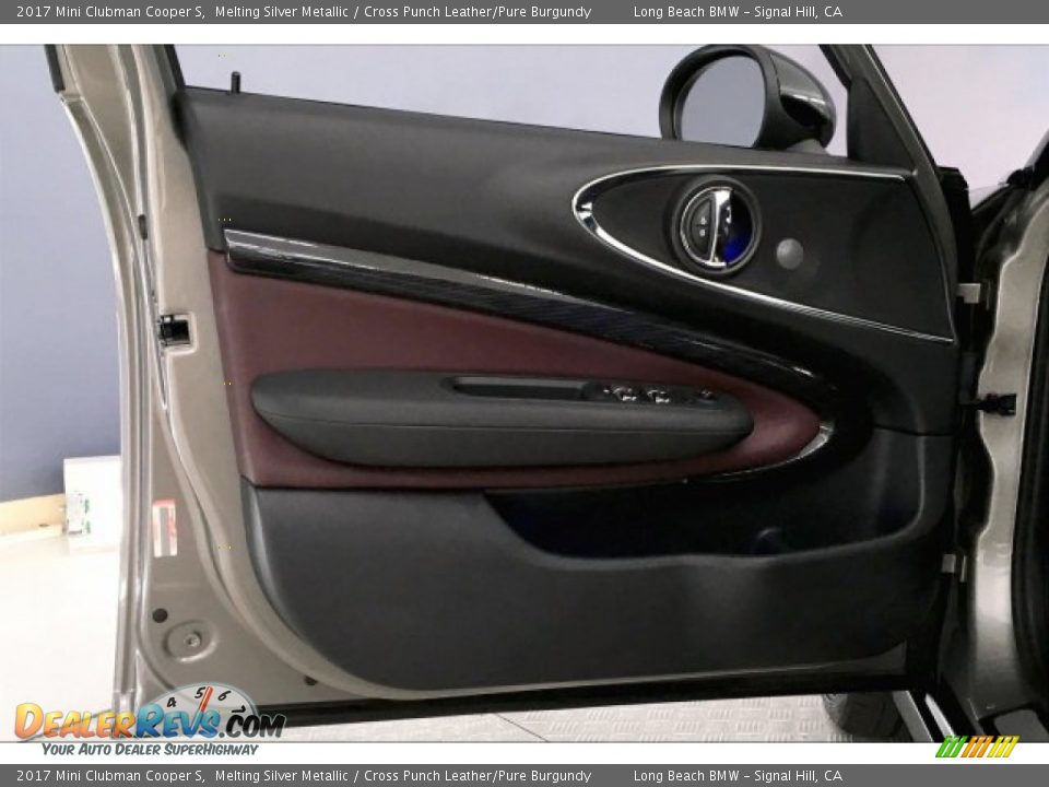 2017 Mini Clubman Cooper S Melting Silver Metallic / Cross Punch Leather/Pure Burgundy Photo #21