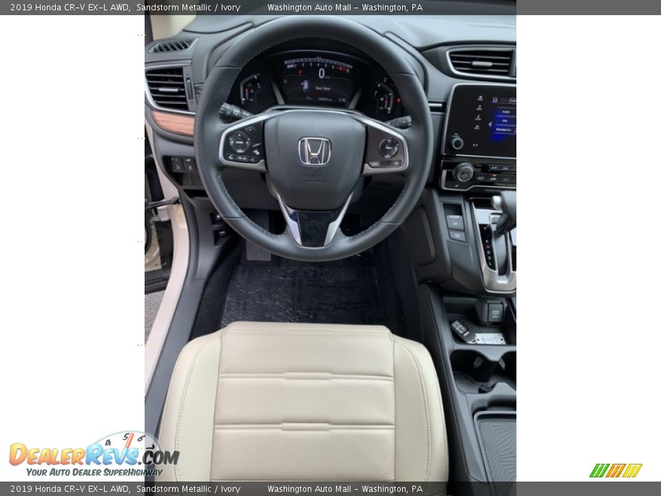 2019 Honda CR-V EX-L AWD Sandstorm Metallic / Ivory Photo #13