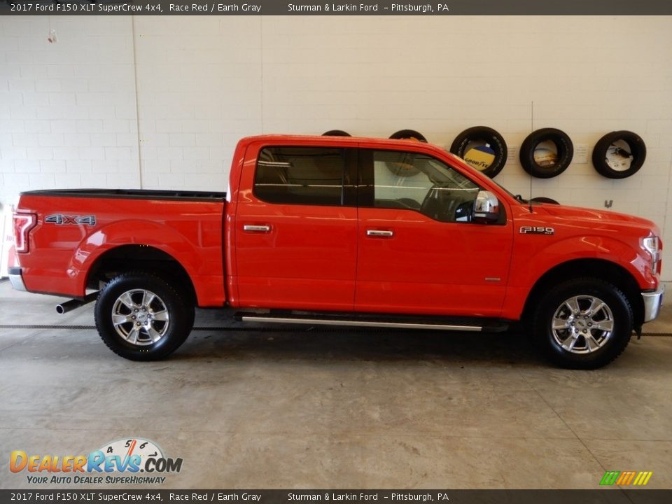 2017 Ford F150 XLT SuperCrew 4x4 Race Red / Earth Gray Photo #3