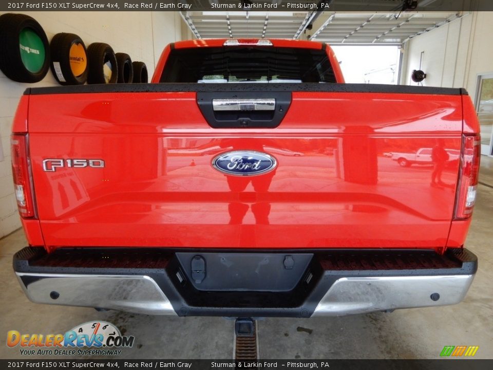 2017 Ford F150 XLT SuperCrew 4x4 Race Red / Earth Gray Photo #6