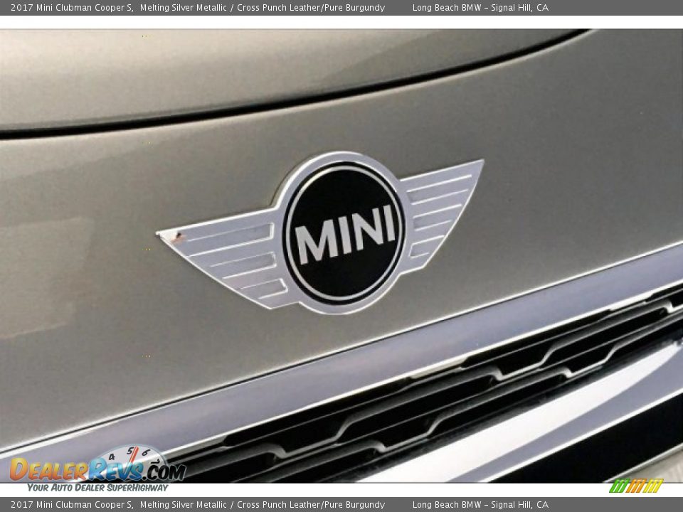 2017 Mini Clubman Cooper S Melting Silver Metallic / Cross Punch Leather/Pure Burgundy Photo #29