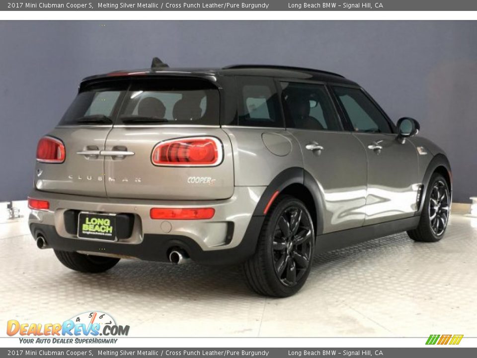 2017 Mini Clubman Cooper S Melting Silver Metallic / Cross Punch Leather/Pure Burgundy Photo #30