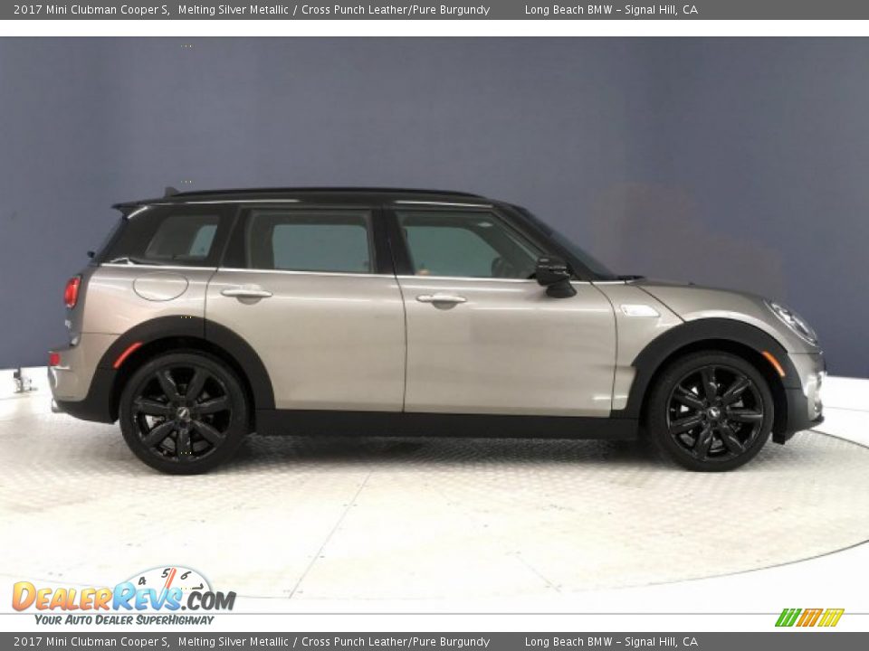 2017 Mini Clubman Cooper S Melting Silver Metallic / Cross Punch Leather/Pure Burgundy Photo #31