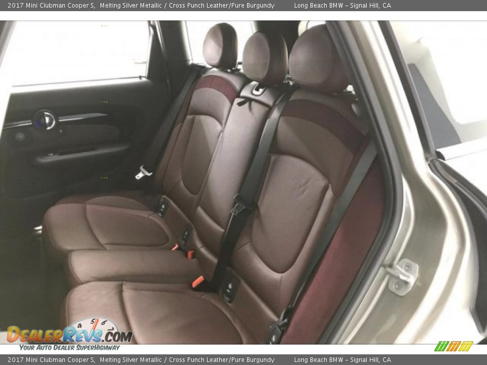 2017 Mini Clubman Cooper S Melting Silver Metallic / Cross Punch Leather/Pure Burgundy Photo #33