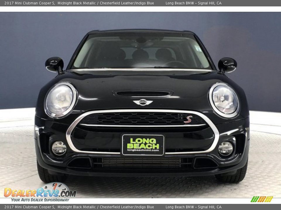 2017 Mini Clubman Cooper S Midnight Black Metallic / Chesterfield Leather/Indigo Blue Photo #2