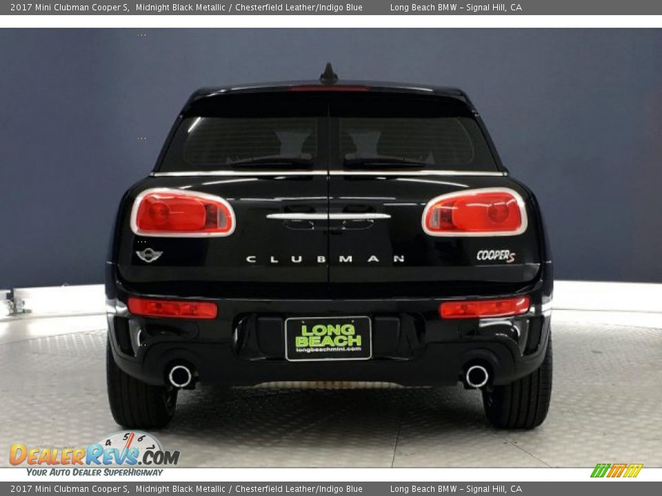 2017 Mini Clubman Cooper S Midnight Black Metallic / Chesterfield Leather/Indigo Blue Photo #3