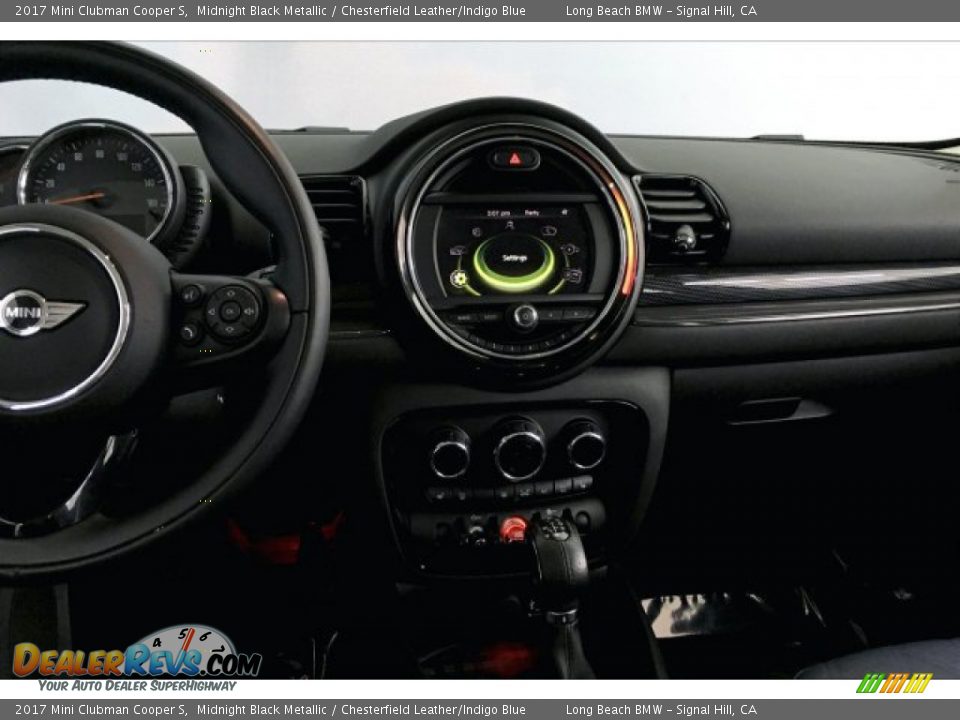 2017 Mini Clubman Cooper S Midnight Black Metallic / Chesterfield Leather/Indigo Blue Photo #5