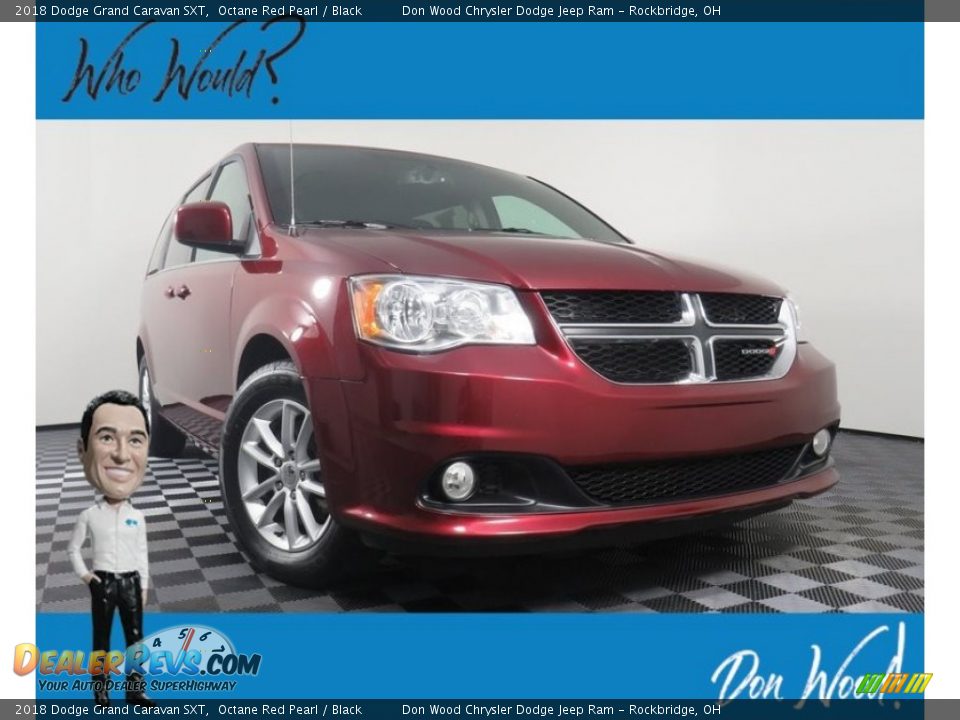 2018 Dodge Grand Caravan SXT Octane Red Pearl / Black Photo #1