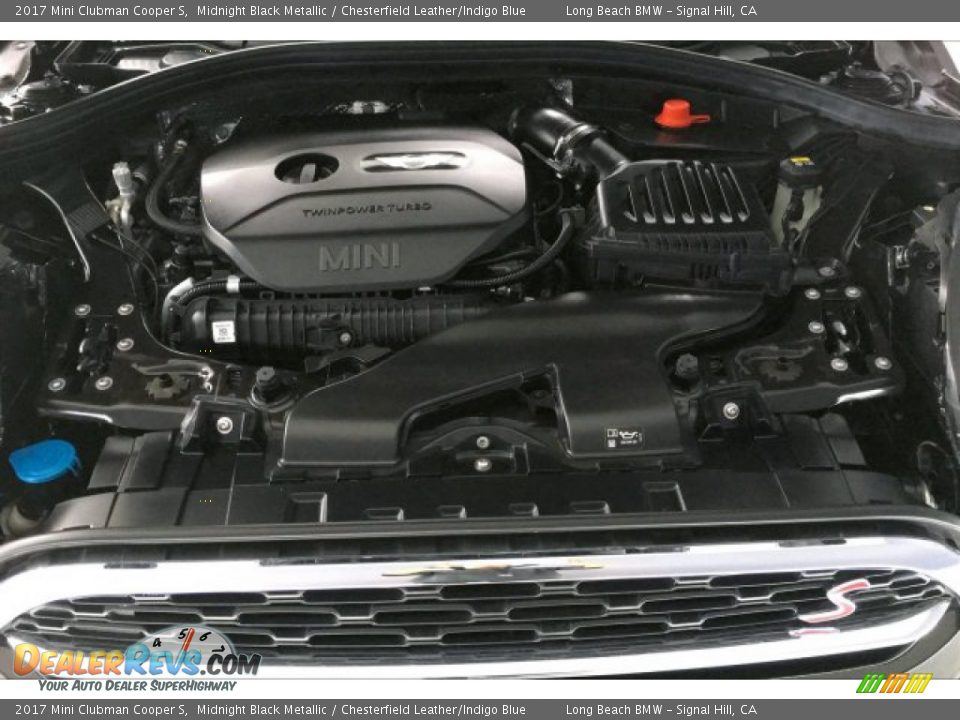 2017 Mini Clubman Cooper S Midnight Black Metallic / Chesterfield Leather/Indigo Blue Photo #9