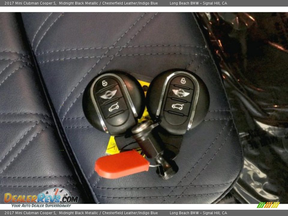 2017 Mini Clubman Cooper S Midnight Black Metallic / Chesterfield Leather/Indigo Blue Photo #11