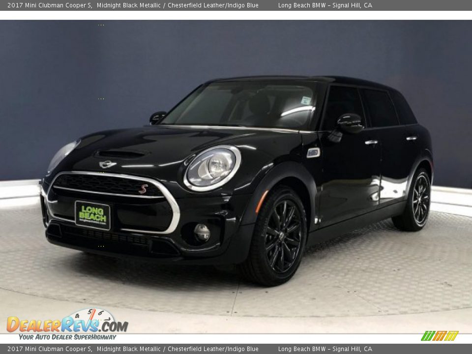 2017 Mini Clubman Cooper S Midnight Black Metallic / Chesterfield Leather/Indigo Blue Photo #12