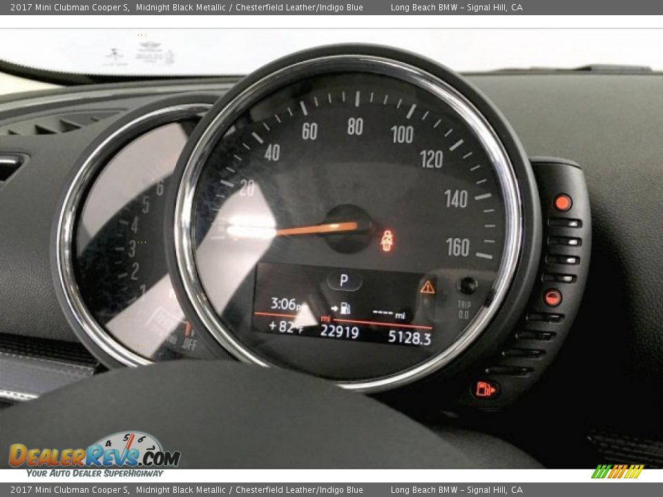 2017 Mini Clubman Cooper S Midnight Black Metallic / Chesterfield Leather/Indigo Blue Photo #15