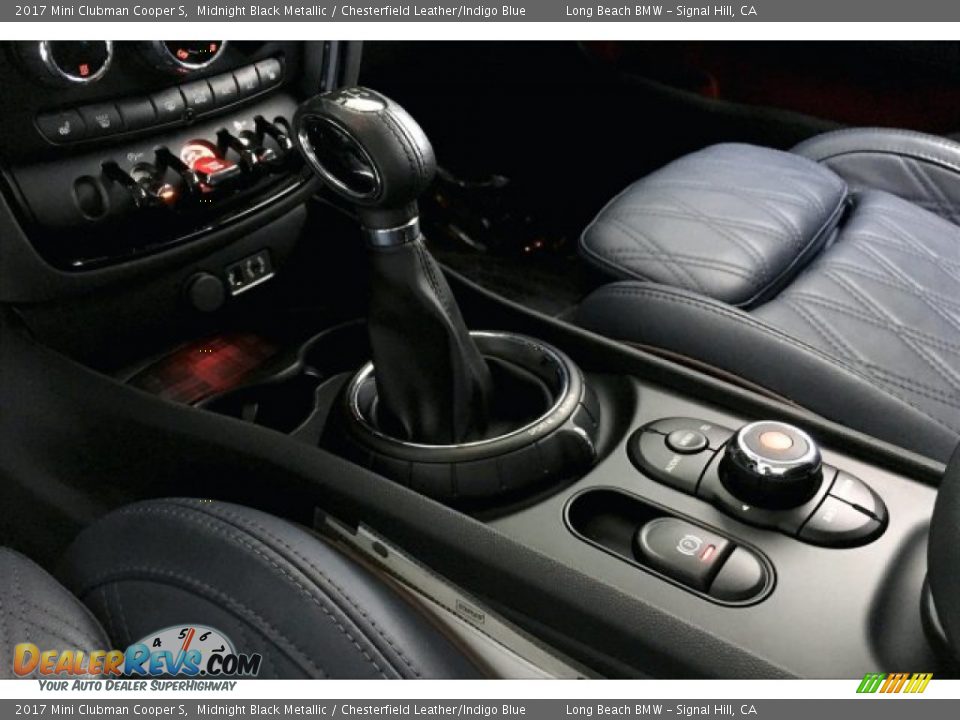 2017 Mini Clubman Cooper S Midnight Black Metallic / Chesterfield Leather/Indigo Blue Photo #17