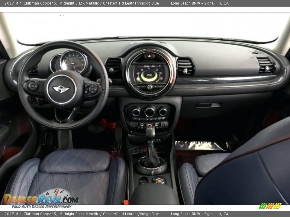 2017 Mini Clubman Cooper S Midnight Black Metallic / Chesterfield Leather/Indigo Blue Photo #19