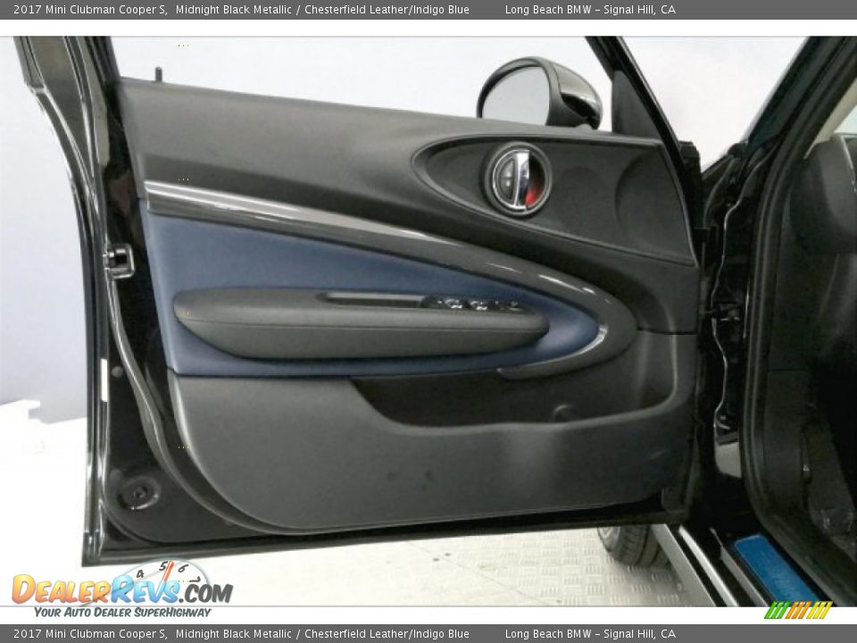 2017 Mini Clubman Cooper S Midnight Black Metallic / Chesterfield Leather/Indigo Blue Photo #20