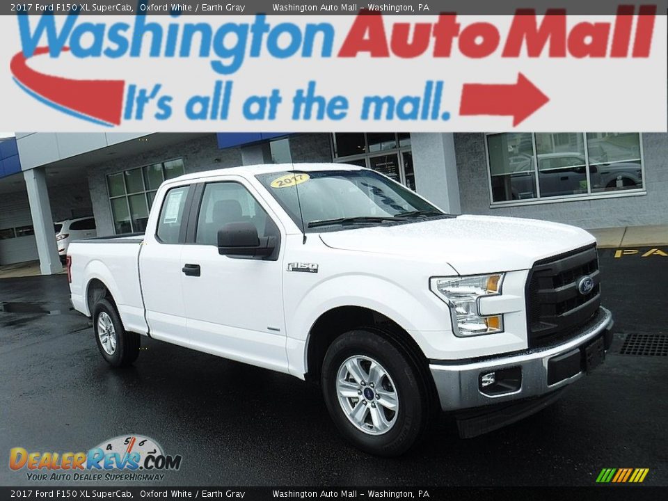 2017 Ford F150 XL SuperCab Oxford White / Earth Gray Photo #1