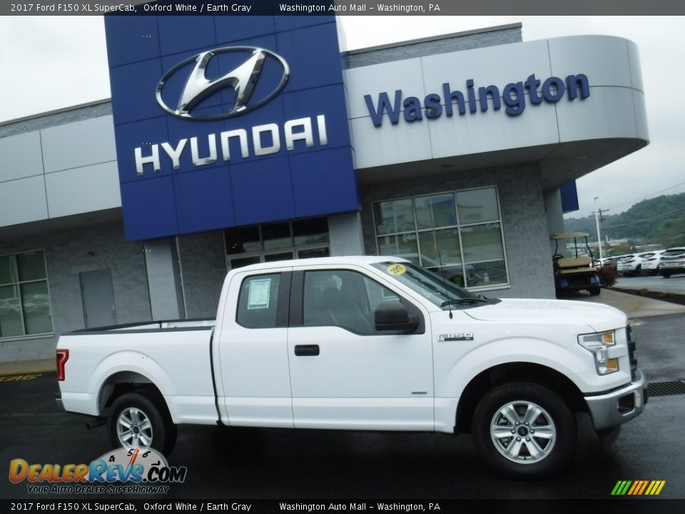 2017 Ford F150 XL SuperCab Oxford White / Earth Gray Photo #2