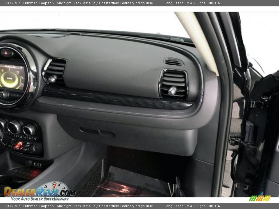 2017 Mini Clubman Cooper S Midnight Black Metallic / Chesterfield Leather/Indigo Blue Photo #23