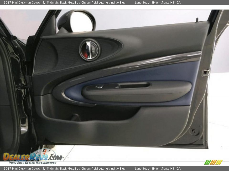 2017 Mini Clubman Cooper S Midnight Black Metallic / Chesterfield Leather/Indigo Blue Photo #24