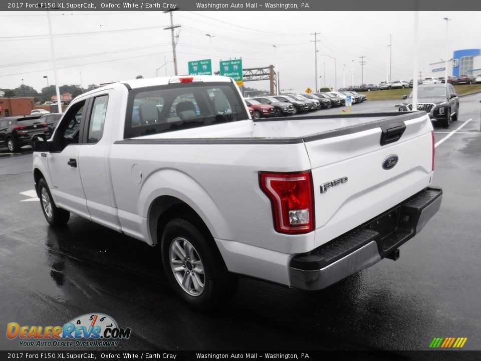 2017 Ford F150 XL SuperCab Oxford White / Earth Gray Photo #8
