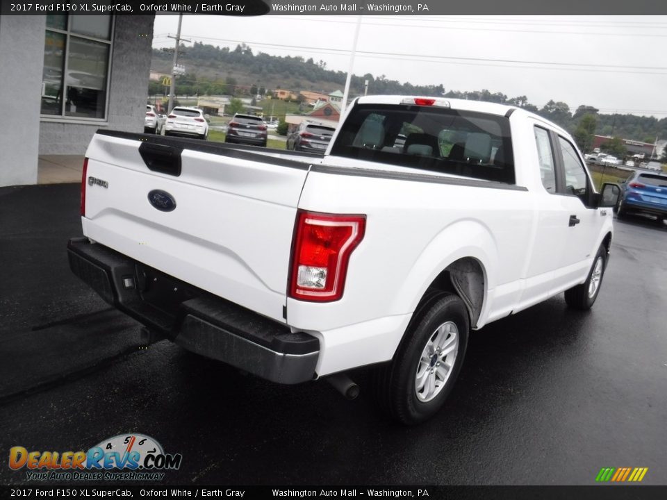 2017 Ford F150 XL SuperCab Oxford White / Earth Gray Photo #11