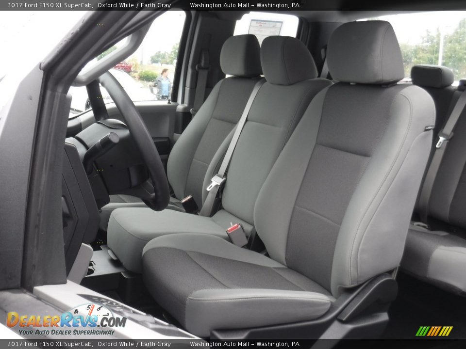 2017 Ford F150 XL SuperCab Oxford White / Earth Gray Photo #14